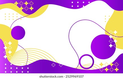 Subtle purple and orange liquid abstract background vector