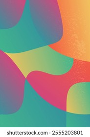  Subtle Retro Grainy Gradient in Dynamic Shades. Abstract gradient background with flowing. Subtle grainy texture adds a retro, dynamic effect vector illustration