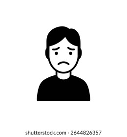 Tristeza sutil com face pálida expressando tristeza silenciosa e melancolia