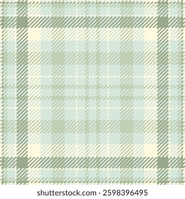 Subtle sage green and cream plaid pattern. Perfect for textile design, wallpaper, or website backgrounds. Evokes feelings of calm, serenity, and classic style.