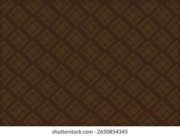 Subtle seamless ornament background with oriental floral geometry, minimalist diamond line shapes, and abstract symmetrical vector composition