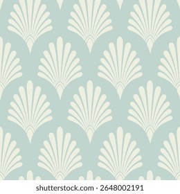 Subtle Shells Decorative seamless pattern. Repeating background. Tileable wallpaper print.