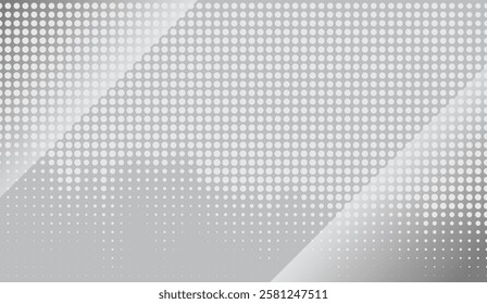 Subtle Silver Gradient with Overlapping Circle Patterns and Geometric Diagonal Divisions Creates a Modern and Sophisticated Background Design