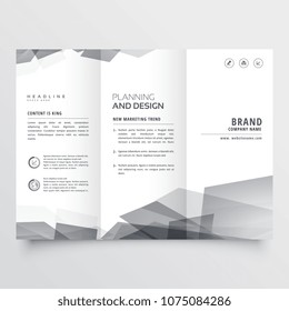 subtle style trifold brochure presentation