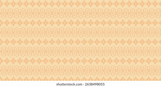 Subtle Tribal Geometric Seamless Background in Beige and Coral