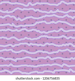 Subtle ultraviolet lines and dots seamless vector pattern. All around wrapping paper and decoration
