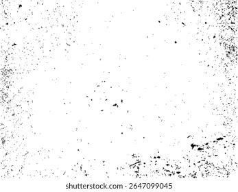 Sutil vetor de textura grunge urbano com superfície abstrata preta e branca com parede de concreto aflita e efeito vintage usado para projetos de design criativo