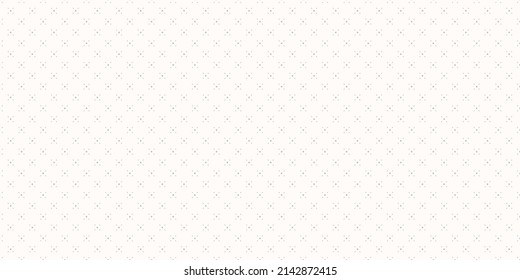 Subtle vector minimalist background. Simple geometric seamless pattern with tiny diamond shapes, rhombuses, dots. Gray and white abstract texture. Elegant luxury design for decor, wallpapers, wrapping