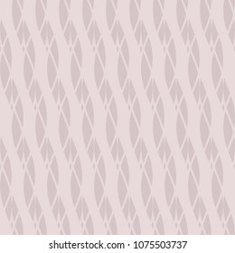 Subtle vector seamless pattern with diagonal ropes, threads, stripes, wavy lines. Abstract geometric texture in soft pastel colors, pale pink and purple. Delicate background. Design for decor, prints