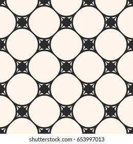Subtle vector seamless pattern, minimalist geometric texture, circular grid, thin intersecting lines. Monochrome illustration of mesh. Simple abstract background. Design for decor, prints, fabric, web