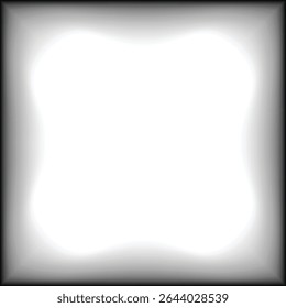 Subtle Vignette Frames with Alpha Transparency Isolate on Transparent Background