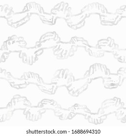 Subtle Watercolor-Dyed Effect Textured Wavy Graphic Motif. Seamless Pattern.
