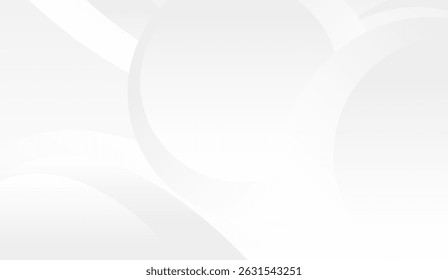 Subtle White Circles and Curves Background for Clean Designs, Ideal for Modern Business Presentations and Minimalist Art, Conveying Elegance and Simplicity