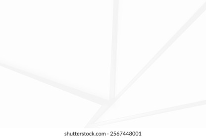 Subtle white lines converge on a plain white background, creating a minimalist and abstract design.