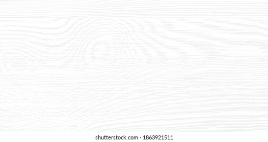 Subtle white waves wood texture background. Cool light grey natural wooden texture wallpaper. Vector EPS10.