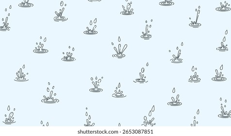 Um sutil, mas impressionante padrão abstrato com figuras escuras delicadas contra um fundo azul claro criando uma estética visualmente agradável