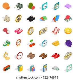 Subtlety icons set. Isometric style of 36 subtlety vector icons for web isolated on white background
