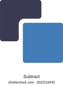 Concepto de icono de restar o soltar