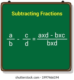 subtracting Fractions rule in mathematic