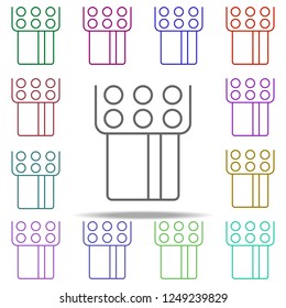 subtraction of funds icon. Elements of commerce in multi color style icons. Simple icon for websites, web design, mobile app, info graphics