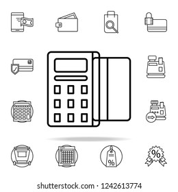 subtraction of funds icon. online shopping icons universal set for web and mobile