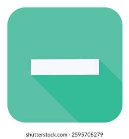 Subtraction sign icon, minus symbol, mathematical operation, negative, vector design.