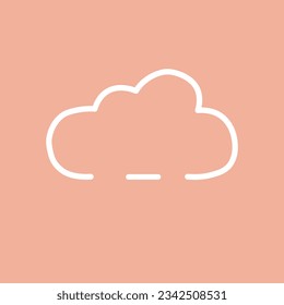 a subtraction symbol cloud vector