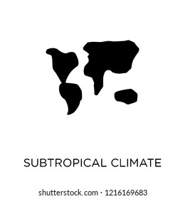 subtropical climate icon. subtropical climate symbol design from Weather collection. Simple element vector illustration on white background.
