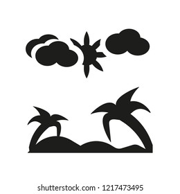 subtropical climate icon. Trendy subtropical climate logo concept on white background from Weather collection. Suitable for use on web apps, mobile apps and print media.