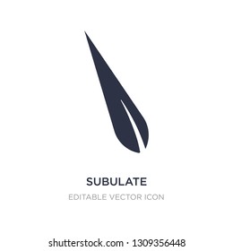 subulate icon on white background. Simple element illustration from Nature concept. subulate icon symbol design.