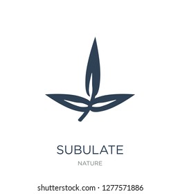 subulate icon vector on white background, subulate trendy filled icons from Nature collection, subulate vector illustration