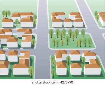 Suburb buildings design