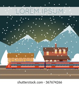 Suburban train banner