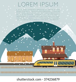 Suburban train banner