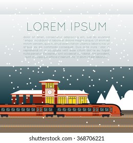 Suburban train station