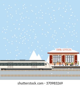 Suburban train station