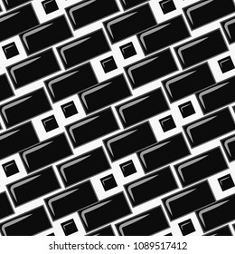 subway brick tile wall. Vector illustration.