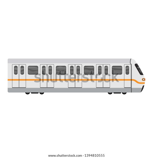 Subway City Train Icon Cartoon Subway Stock Vector (Royalty Free ...