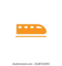 Icono de tren de alta velocidad del metro Vector de contorno para el Web ui