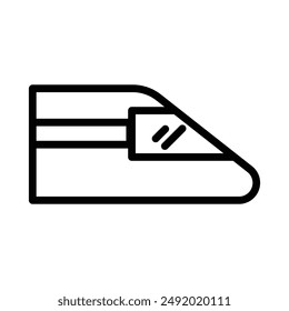 Subway high speed train vector logo set collection for web app ui