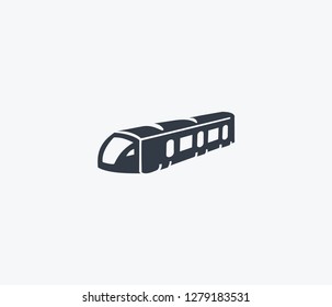 Subway icon isolated on clean background. Suburban icon concept drawing icon in modern style. Vector illustration for your web mobile logo app UI design.