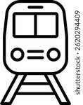 Subway Icon Line Vector Illustration