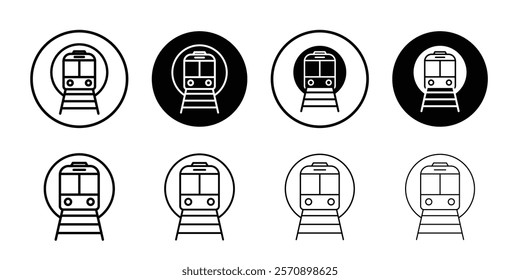 Subway icon linear logo isolated