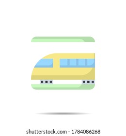 icono de subterráneo logotipo de estilo plano ilustración vectorial 