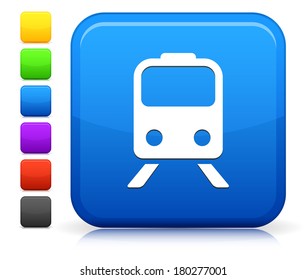 Subway Icon on Square Internet Button Collection
