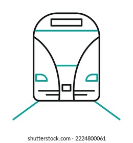 subway icon on white background