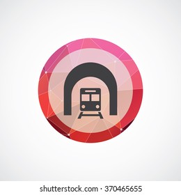 subway icon, on white background