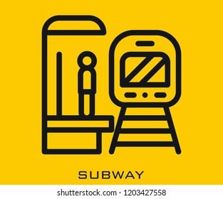 Subway icon signs