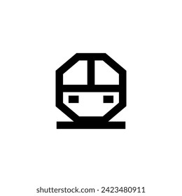 Subway Icon Simple Line Style Vehicle Vector Perfect Web and Mobile Illustration 