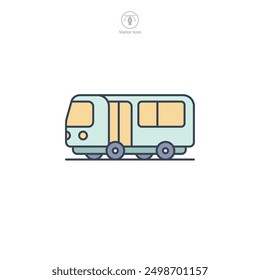 Subway icon symbol vector illustration isolated on white background